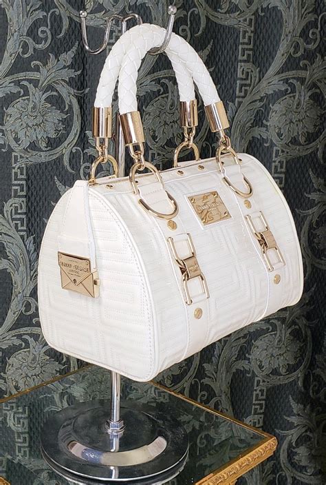 versace white clutch bag|authentic Versace handbags.